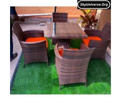 Rattan dining chairs - 3