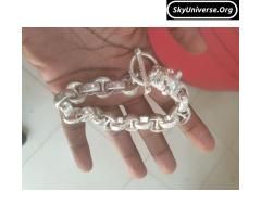 Gaboratory dog head silver bracelet - 2