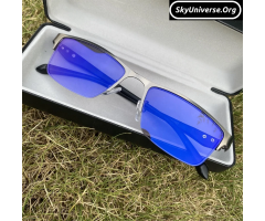 Photochromic Anti-Blue Light Blue Reflective Glasses. - 3