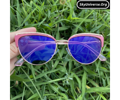 Ladies Photochromic Anti-Blue Light Blue Reflective glaases - 2