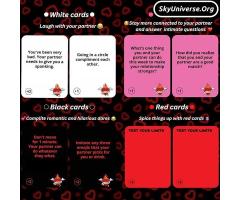 Basile Risky Couples -Spicy Dares & Conversation Cards for Date Night & Valentine - 2