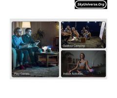 HD Smart Projector – Portable 720p WiFi6 Android 11 Mini Cinema with Bluetooth & Auto Keystone - 4