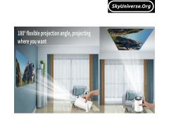 HD Smart Projector – Portable 720p WiFi6 Android 11 Mini Cinema with Bluetooth & Auto Keystone - 5