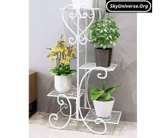Metallic racks and flower stands - 3