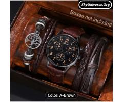 4pcs Set of Men'S And Women'S Watch