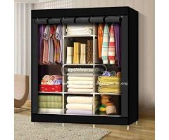 Black 3column metallic closet