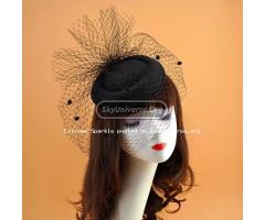 Cute black fascinator