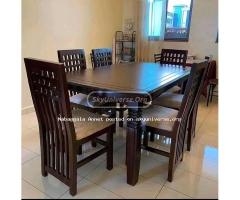 Rectangular 6seater dining set