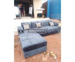 5seaters Gray L sofa set.