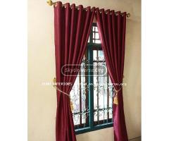 Maroon Curtains