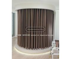 Metallic Coffee brown Curtains