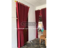 Maroon metallic Curtains