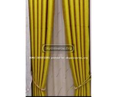 Yellow metallic Curtains