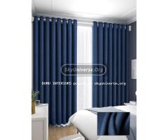 Dark blue Curtains
