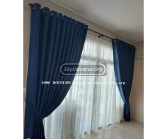 Dark blue thick material