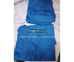 Medical scrubs uniforms and lab coats