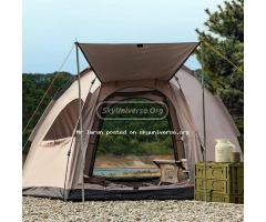 Hexagonal 6 people camping tent