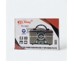 PuXing® PX-30BT FM/AM/SW 3-Band Radio with USB/TF MP3 Player & Bluetooth - 2