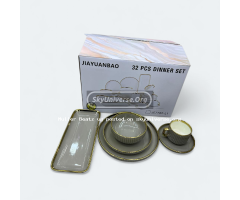 JIAYUANBAO 32PCS Premium Porcelain Dinner Set – Model JE7782-L1 - 5