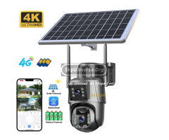 Honton 5g Hd Solar Ptz Camera - 2lens, Intelligent Energy - 2