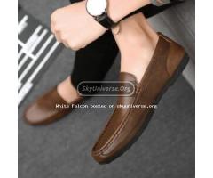 Casual Moccasins with rubber sole-brown - 2
