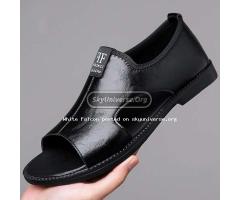 Fronci Casual Sandals-rubber sole, non-slip-Black