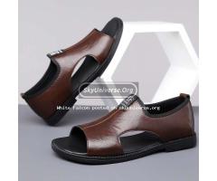 Fronci Casual Sandals-rubber sole, non-slip-brown - 3