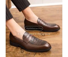 Gentle leather shoes with rubber sole - 2