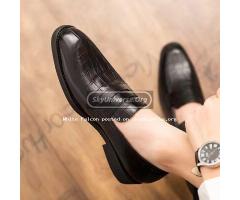 Gentle leather shoes with rubber sole - 2