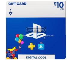 $10 playStation giftcard