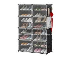 Plastic shoe rack 24pairs