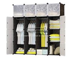 Plastic wardrobe four colom