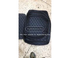Black Leather Luxury Car Floor Mats/ Carpets