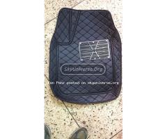 Black Leather Luxury Car Floor Mats/ Carpets - 2