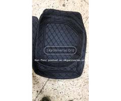 Black Leather Luxury Car Floor Mats/ Carpets - 3