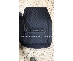 Black Leather Luxury Car Floor Mats/ Carpets - 4