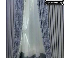 Hexagon black Curtains