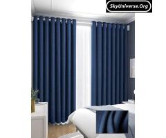 Dark blue Curtains
