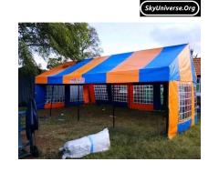 Double colored 100 seater ordinary tent