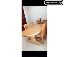 Mahogany 6-seater dinning set