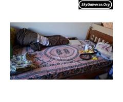 Single bed with mattress