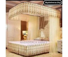 Cream 2stand rail mosquito net