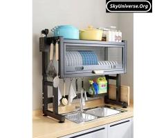 Strong over the sink utensil rack/organizer.