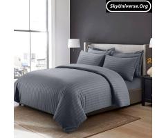 Elegant plain striped Duvets/comforter sets