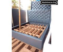 Elegant 5*6 leather dressed beds - 2