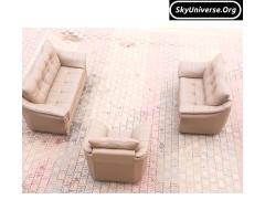 6SEATER LUXURIOUS LEATHER SOFA - 6