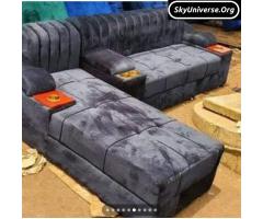 Six seater l sofa