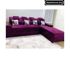 Six seater durable l sofa