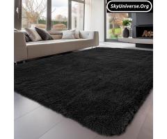 Black Shaggy Carpet