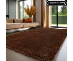 Coffee Brown Shaggy Carpet